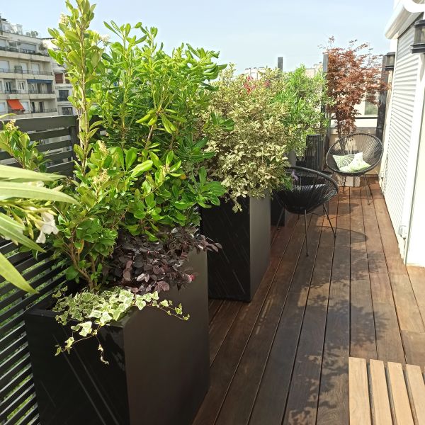 balcon aménagée et végétalisé à Paris